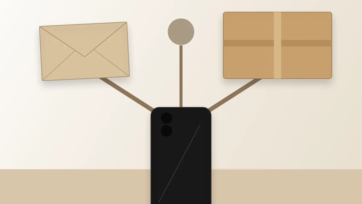 A hand paused above an unsent phone message while a key rests on the table, showing the boundary between noticing and contacting.