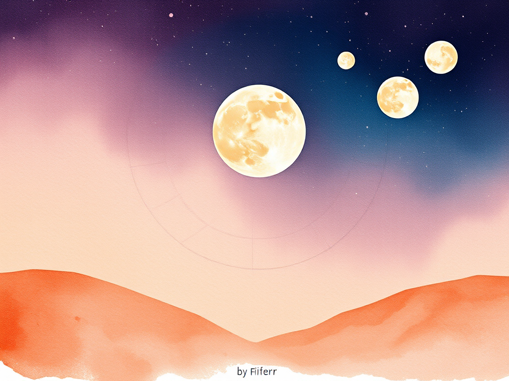Editorial tarot and astrology illustration for choosing a Fiverr tarot reader