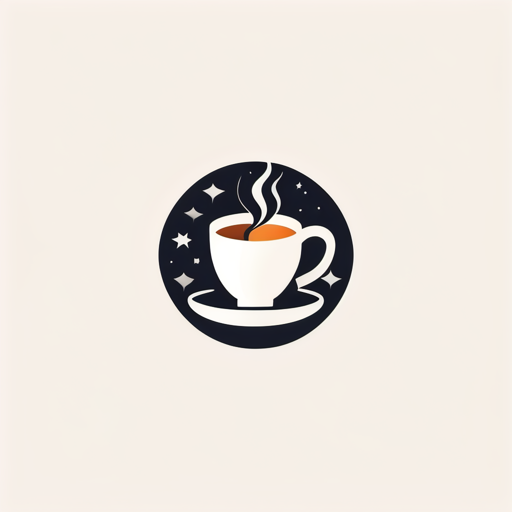 Minimalist coffee brand logo